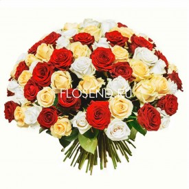 Букет «101 роза кения 40 см»