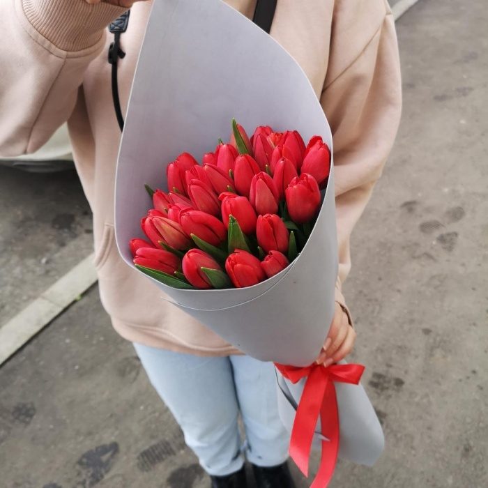 Букет «29 красных тюльпанов», фото 2