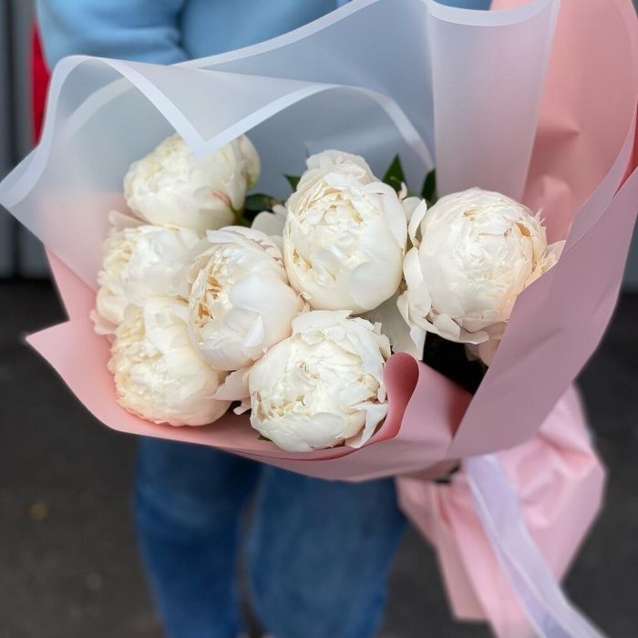 Букет «Пионы Ширли Темпл», фото 3